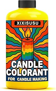 Professional Candle Making Dye - 3.5 fl oz Liquid Dye for Wax (Yellow) Works with Soy & Paraffin - A Little Goes a Long Way - Rich, Bold Colors with Just a Few Drops! (Yellow, 3.5 Fl.Oz)