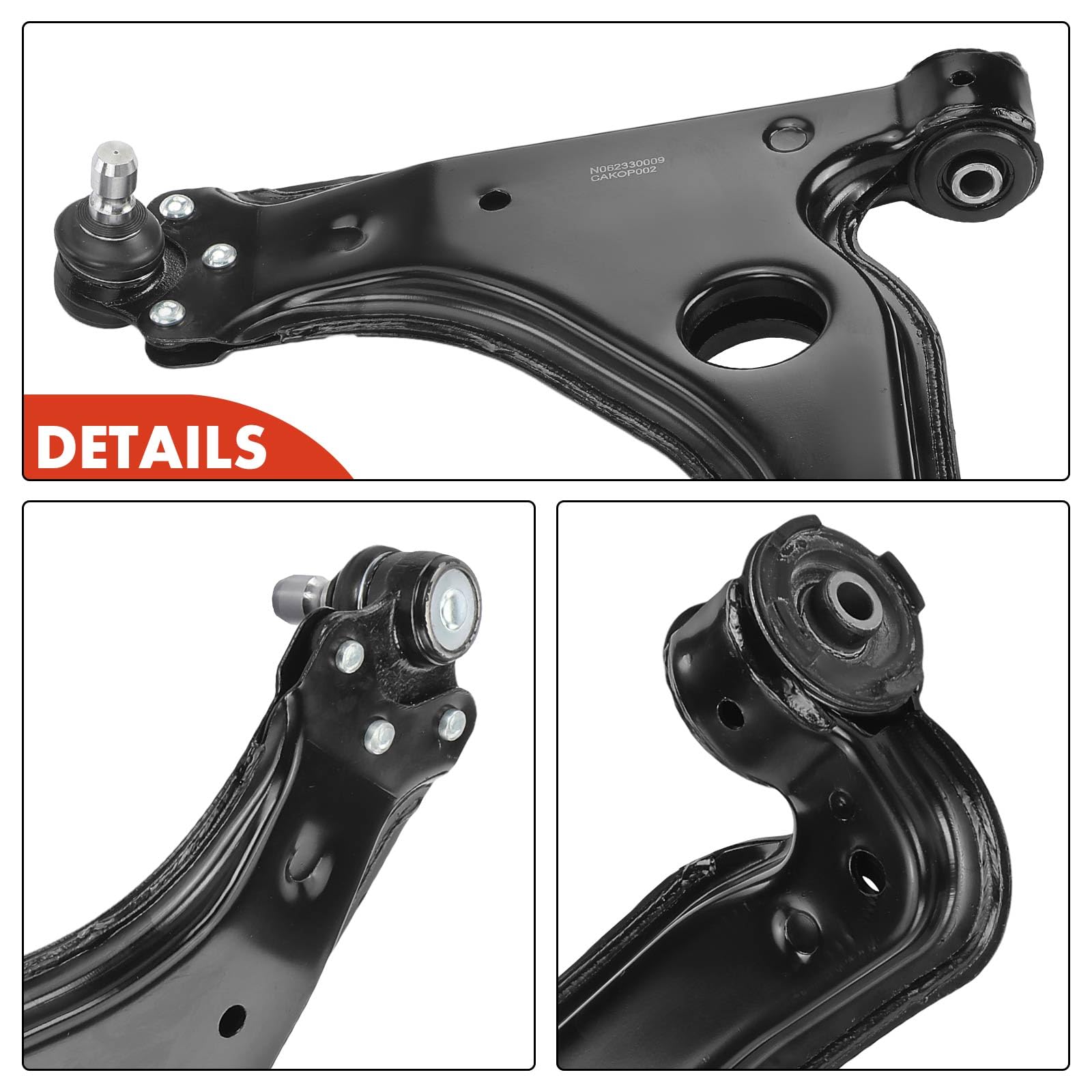 Frankberg 2x Traggelenk Vorderachse Kompatibel mit Astra G Cabriolet F67 1.6L-2.2L 2001-2005 Astra H A04 1.2L 2005-2010 Vectra B Caravan 31 1.6L-2.6L 1996-2003 Replace# 024454477