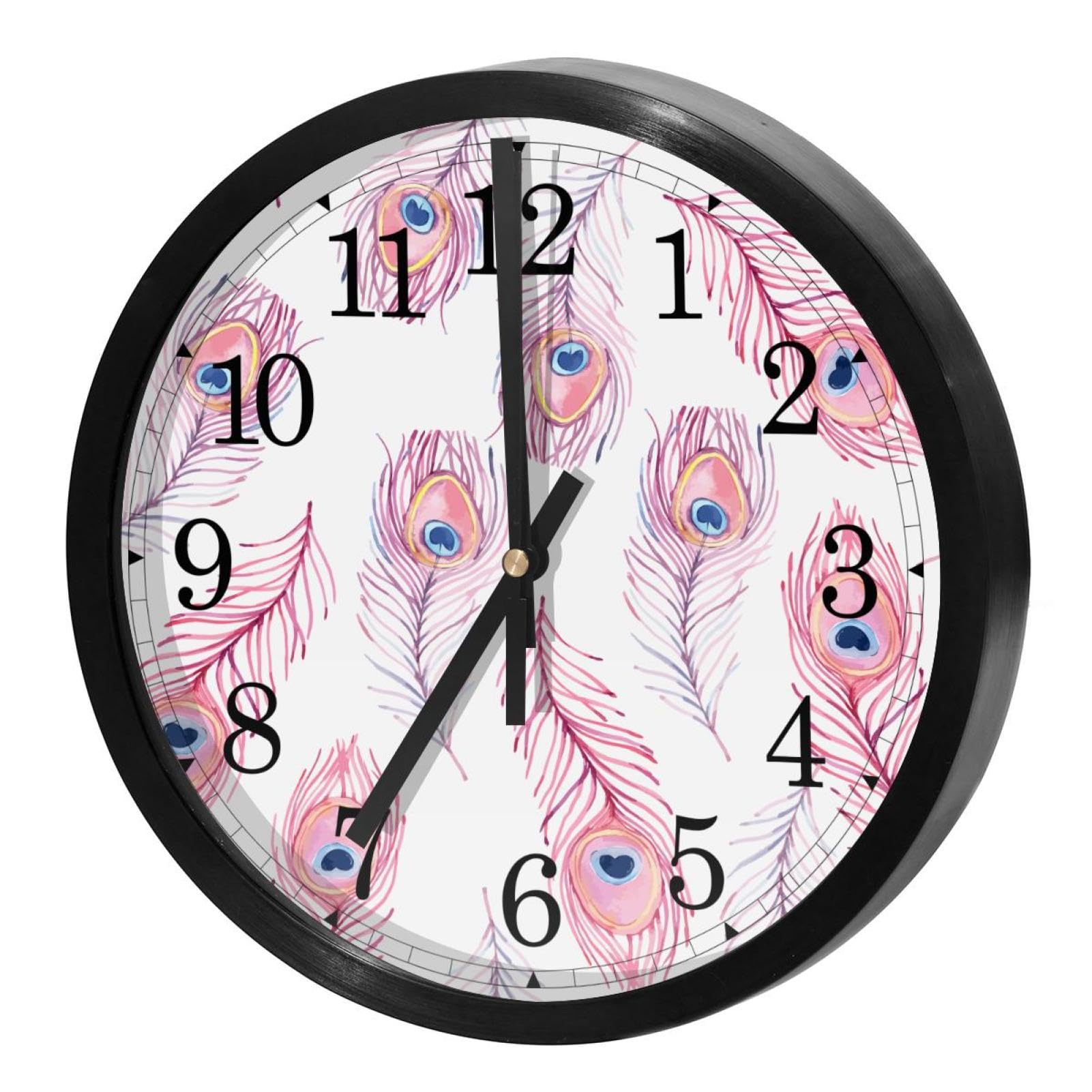 Horloge murale à quartz sans tic-tac ronde pour bureau et école