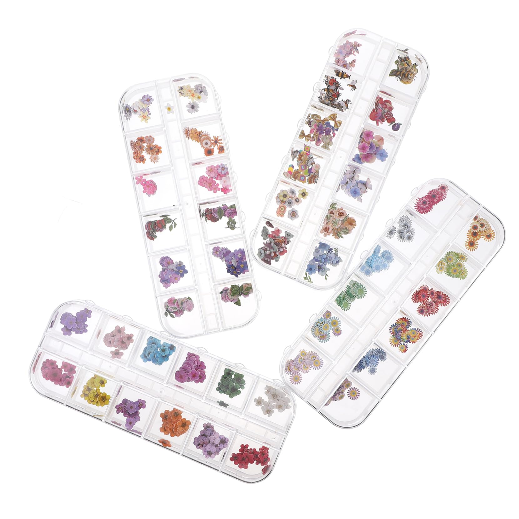 VICASKY 2 set Fogli Per Unghie Adesivi Per Unghie Decalcomanie Per Unghie Numeri Decorazioni Per Unghie Decorazione Per Manicure Decorazione Per Unghie Di Bellezza Accessori 4 scatole*2