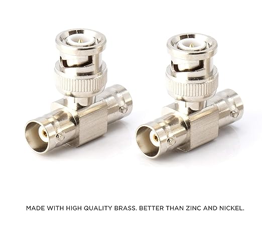 THE CIMPLE CO - Adaptador BNC T - Divisor coaxial en T - 4 Pack miniatura 5
