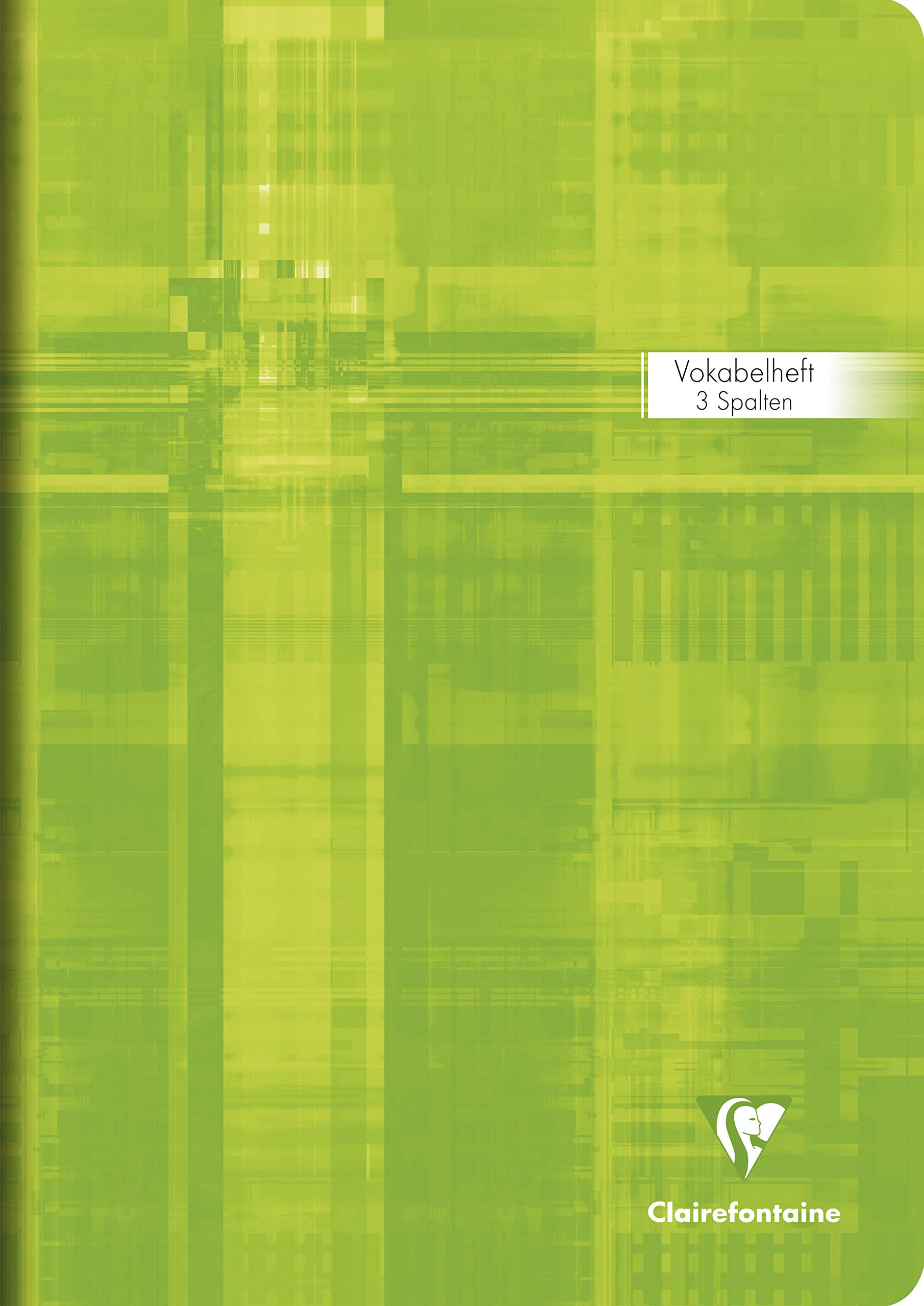 Clairefontaine 31289C - One Vocabulary Notebook, DIN - Dimensions: A4, 21x29.7 cm, Lined with 2 Central Margins, 90g, 80 Pages, Assorted Colours, 1 Piece