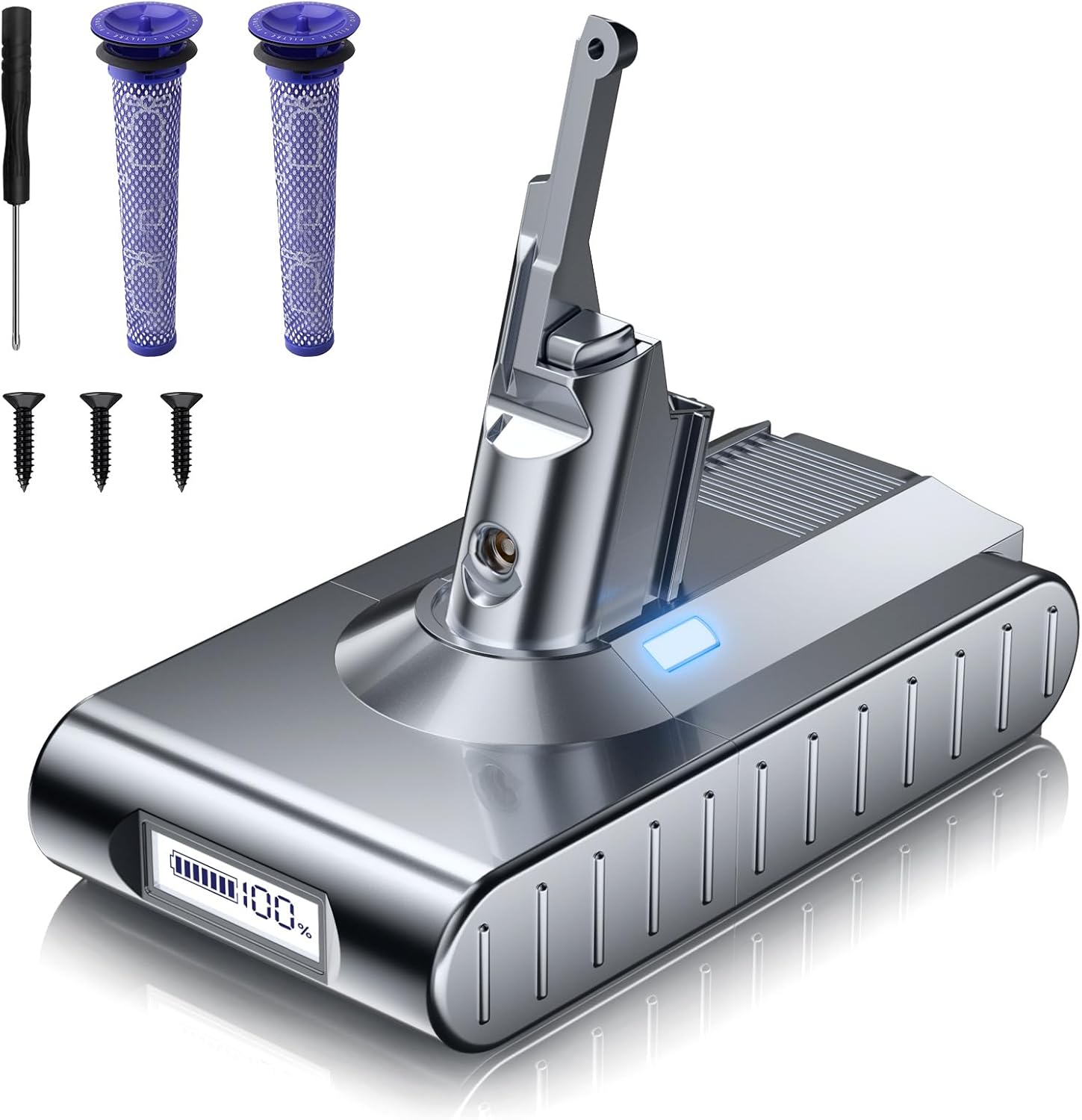 Bonacell Upgraded 7000mAh 21.6V Li-ion Replacement for Dyson V8 Battery 215681 967834-05 SV10 V8 Absolute V8 Animal V8 Motorhead V8 Fluffy V8 Cord-Free Handheld Vacuum