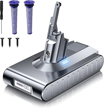 Bonacell Upgraded 7000mAh 21.6V Li-ion Replacement for Dyson V8 Battery 215681 967834-05 SV10 V8 Absolute V8 Animal V8 Motorhead V8 Fluffy V8 Cord-Free Handheld Vacuum