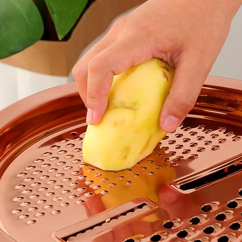 Miniatura 5 de Meisha - Juego de 3 piezas de herramientas de cocina de acero inoxidable 3 en 1 para frutas y verduras, juego de cuencos de malla fina para triturar