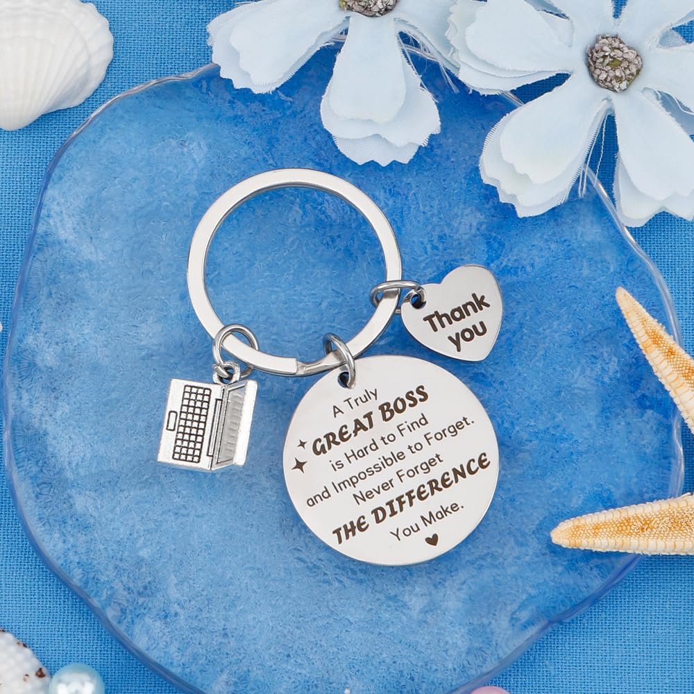 Bosses Day Gifts for Women Boss Gifts Men Keychain,Boss Christmas Gift Appreciation Boss's Day Gift,Thank You Keychain for Bosses Leader Birthday Retirement Farewell Going Away Christmas Thanksgiving - Image 4