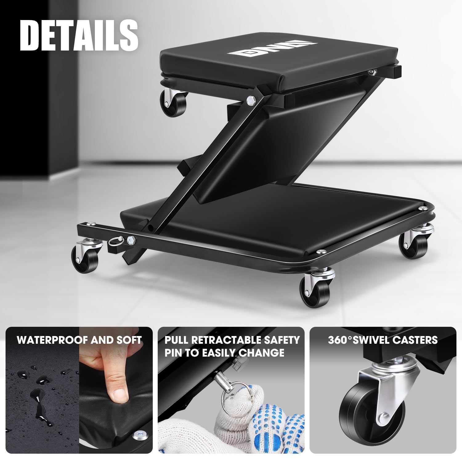 Amazon.com: DNA MOTORING 36 Inches Folding 2 in 1 Rolling Z