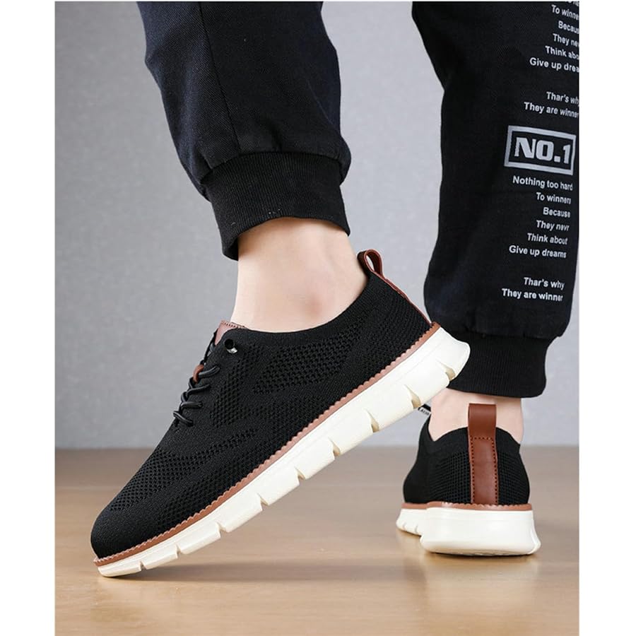 SywzX&xfybz Men's Mesh Dress Sneakers Oxfords Business