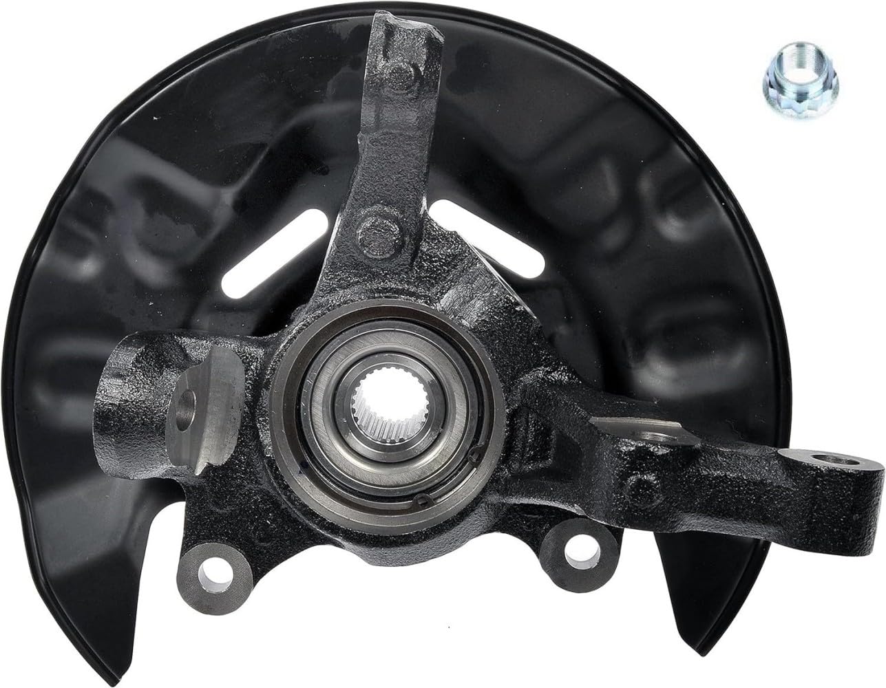 Doiplent 698-389 Steering Knuckle & Wheel Hub Bearing Assembly for 2003 2004 2005 2006 2007 2008 Toyota Corolla L4 1.8L Sedan, Front Driver/Left Side, LK029