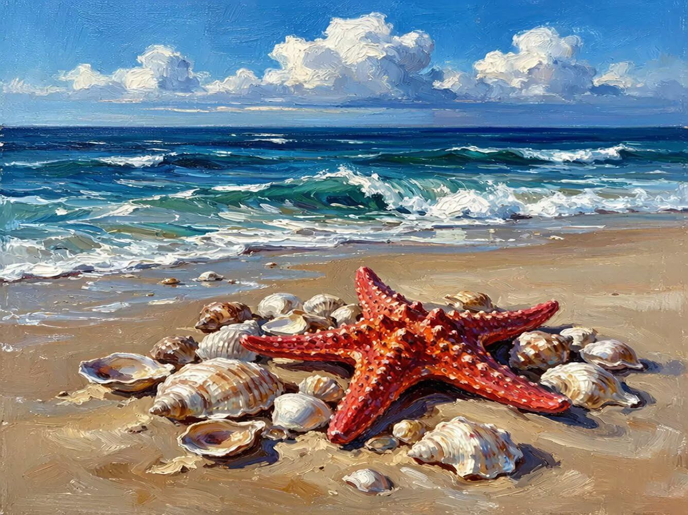 Diamond Painting Adulti Stella Marina Diamond Painting Kit 110x80cm N-O3975