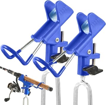 Tripquips Fishing Rod Holders - Upgraded 360 Degree Adjustable Fishing Pole Stand Equipment for Bank, Beach, Gift for Men EquipmentBlue