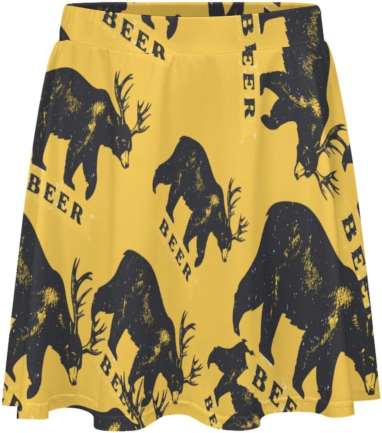 Camel Camouflage Women Tennis Skirt Print Golf Skirts Mini Casual Workout Skorts