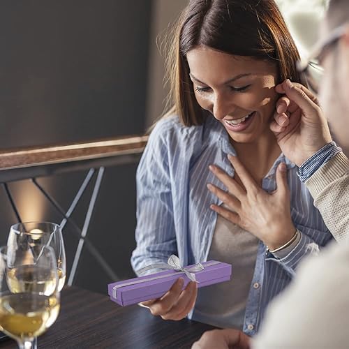 Miniatura 6 de Rocutus Cajas de cartón para collares, cajas de regalo de joyería, caja de regalo, cajas de cartón para almacenamiento y regalo, paquete de 24