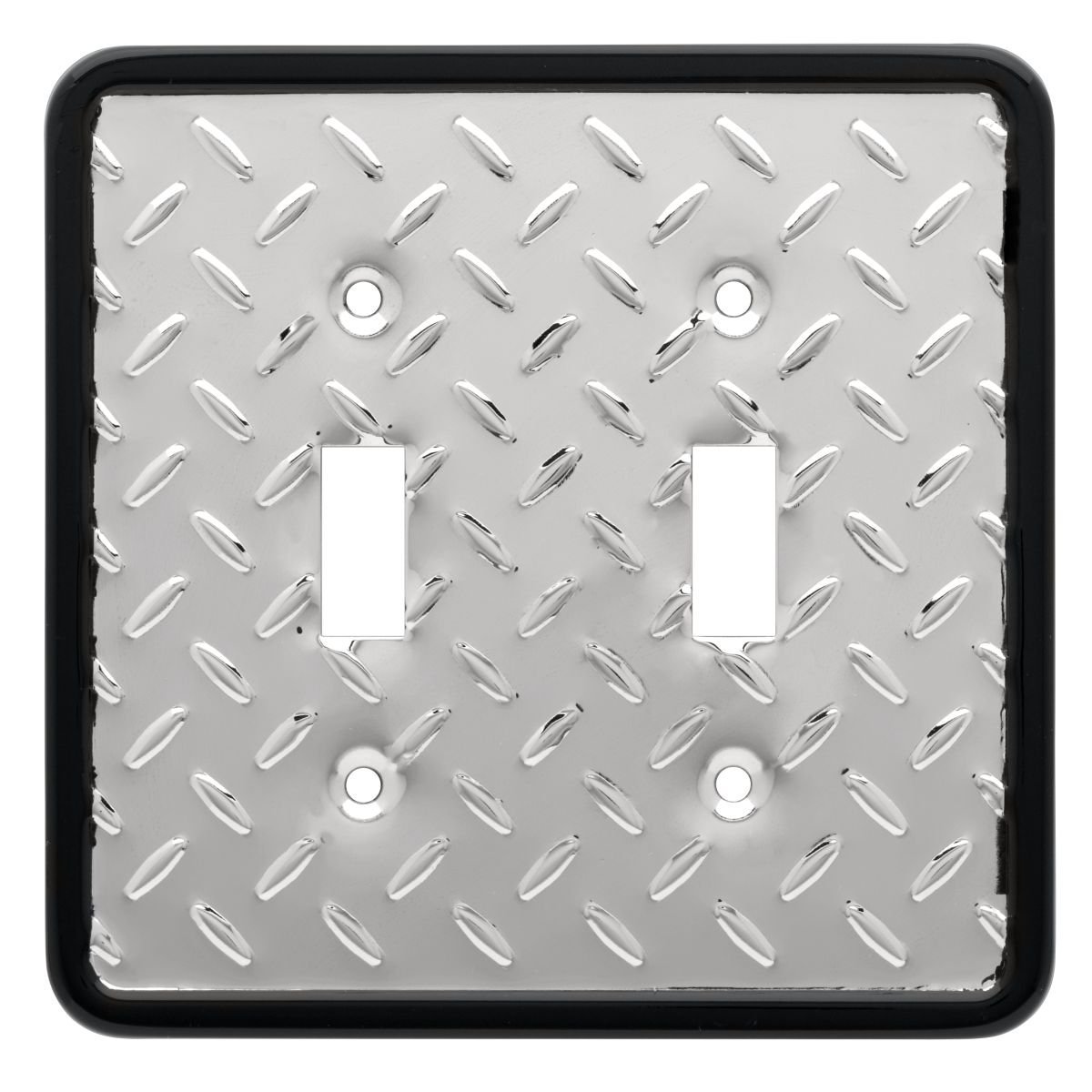 Franklin Brass 135861 Diamond Plate Double Toggle Switch Wall Plate/Switch Plate/Cover