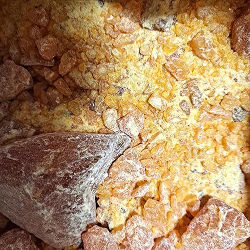 Miniatura 3 de Trozos y polvo de 2 onzas (1.98 oz) – Resina de colofonía de goma de pino brasileño 100% pura y natural (colofonía, Каниголь) para incienso o