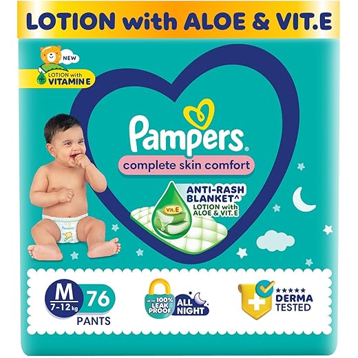 Pampers Complete Skin Comfort Pants, Medium (M) 12kg