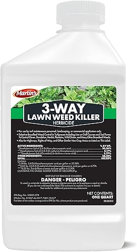 Martin's - Concentrado para herbicidas de 3 vías para césped, 32 onzas