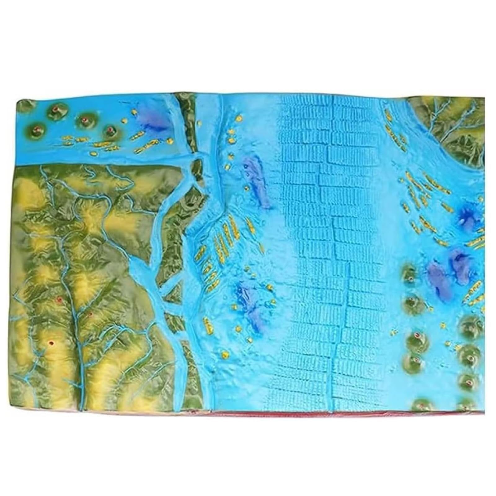 Model nauczania geografii, model topografii dna morskiego, płyty geologiczne 3D, model tektoniczny, geograficzny model ukształtowania terenu, edukacyjny, do nauczania geografii gimnazjum