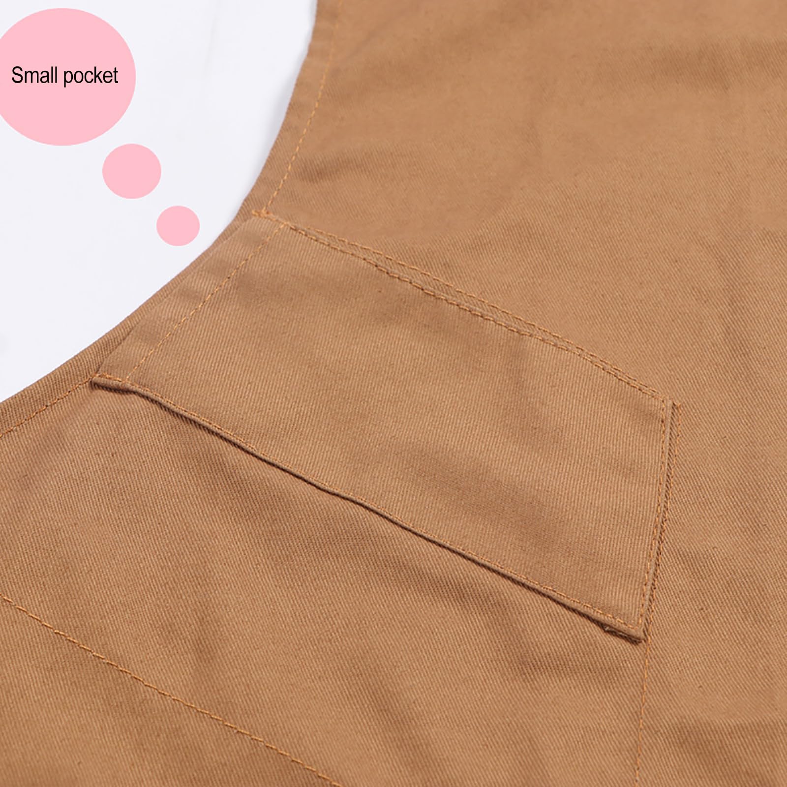 Delantal De Cocina para Hombre Y Mujer, Ajustable, De Lona De Algodón, con Bolsillos, para Chef Orange,One Size