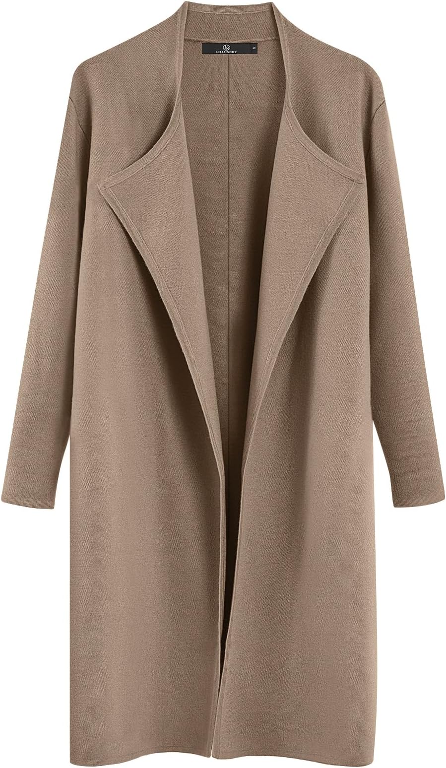 LILLUSORYWomen's Long Cardigan Sweaters Oversized Fall Dressy Coatigan Jackets Casual Knit Winter Coats