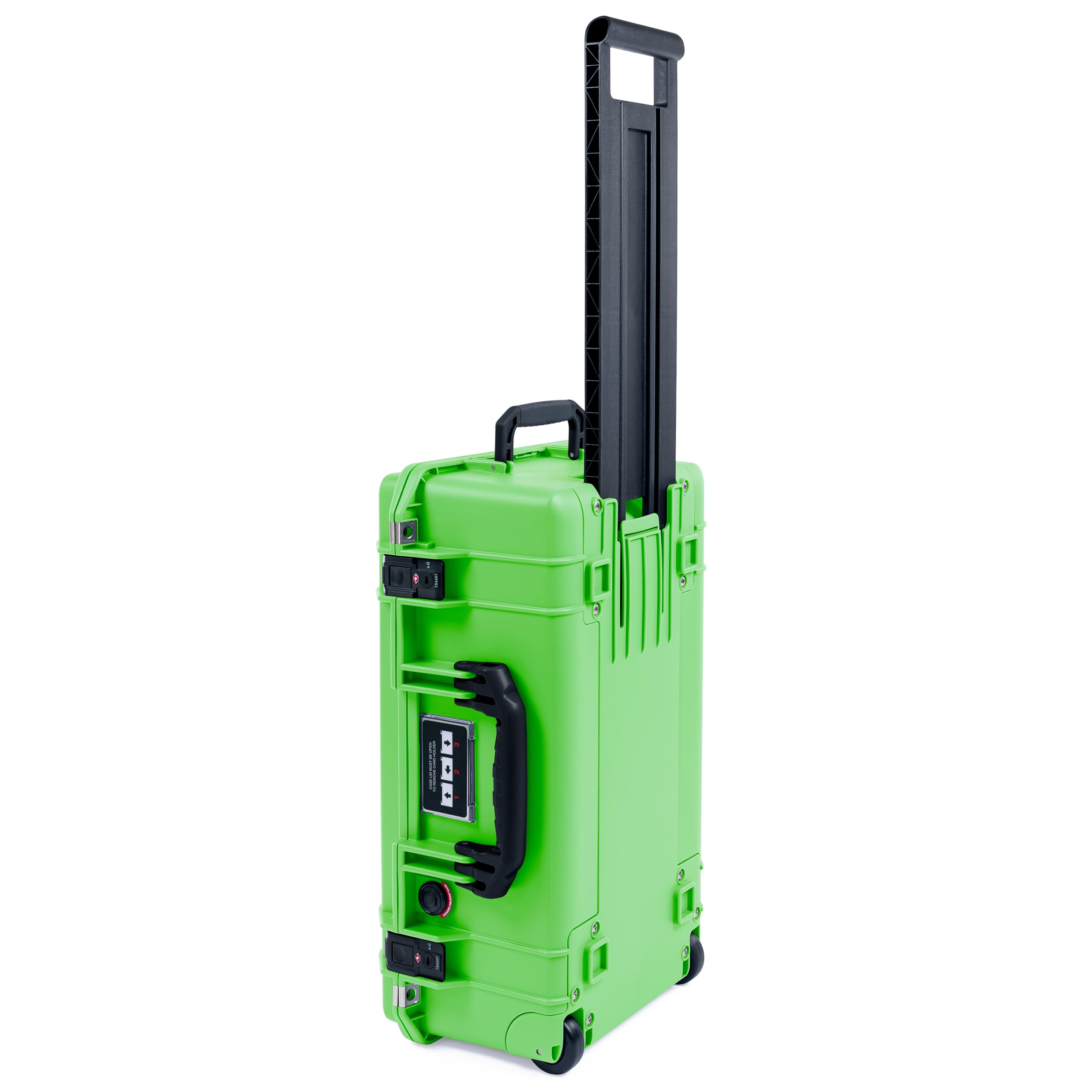 Pelican Air 1535 Carry-on Case by ColorCase - Lime Green - Medium Size Waterproof Case (Case Only) - Black Handles & TSA Locking Latches