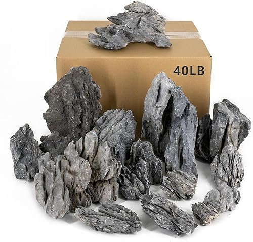 Miniatura 13 de Dragon Rocks - Rocas de acuario para paisajismo acuático (aquascaping), rocas de piedra natural, decoración de pecera, rocas para acuarios,