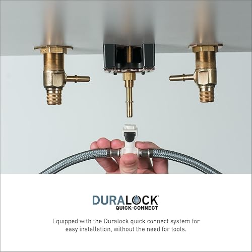 Miniatura 3 de Moen Ronan 84023BZG - Grifo de baño moderno de dos manijas de oro broncado, válvula incluida, 84023BZG