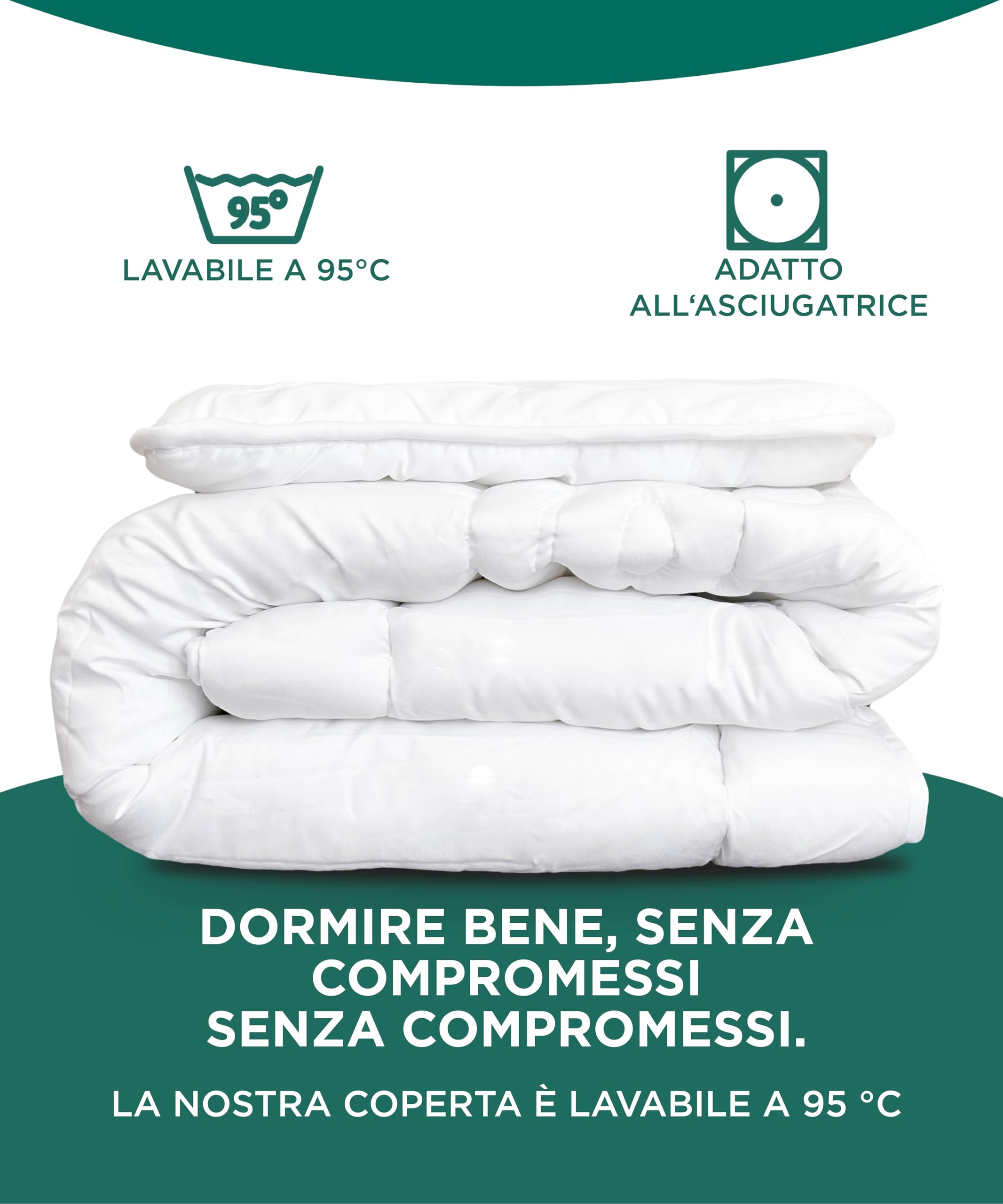 KNERST® Set Piumino Lettino 100x135 + Cuscino 40x60 - Piumone Culla Neonato e Trapunta per Lettino - Coperta Lettino Traspirante, Anallergica e Lavabile