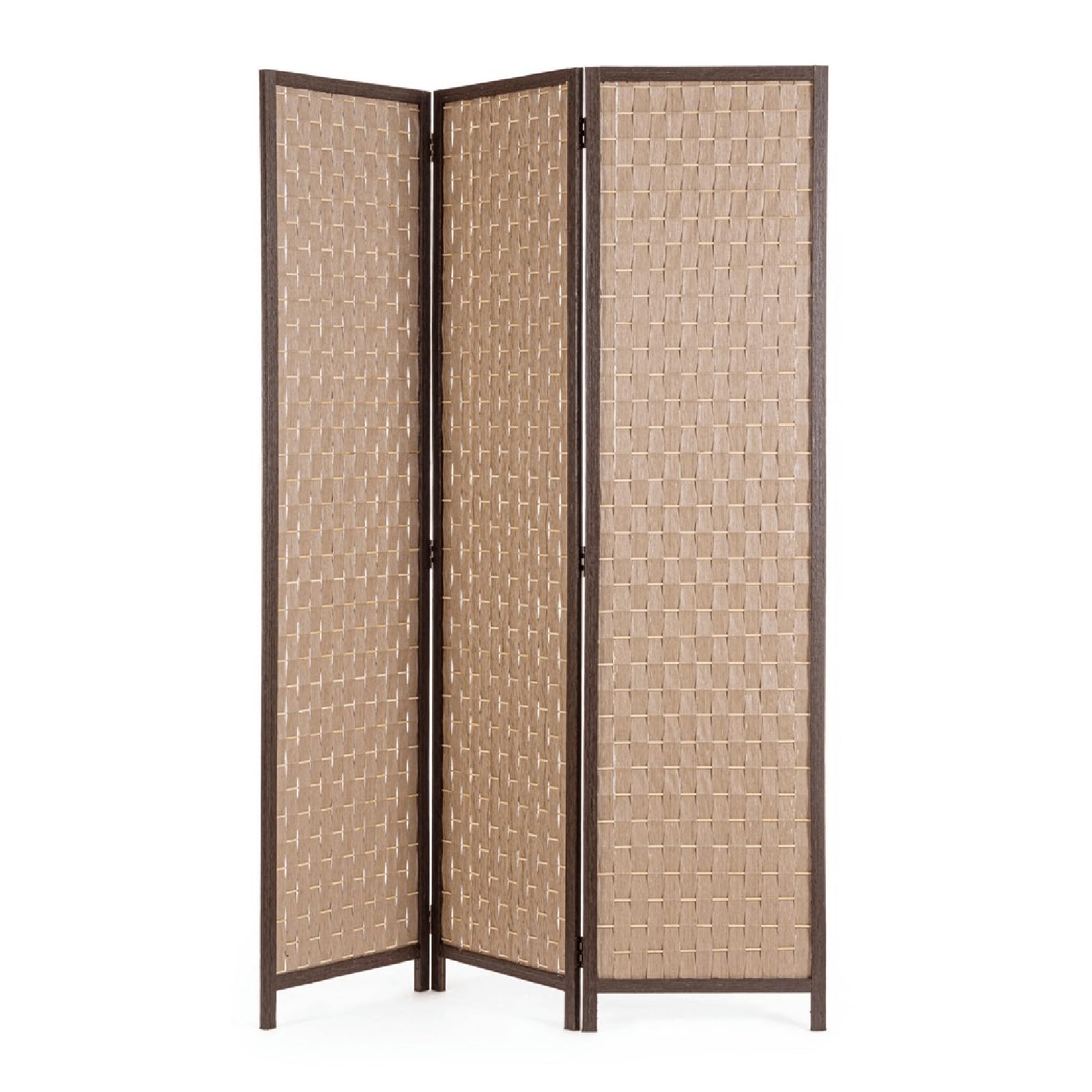 Decor Space Paravento jorah marrone in bamboo, 135 x 180 cm (nat-marrone)