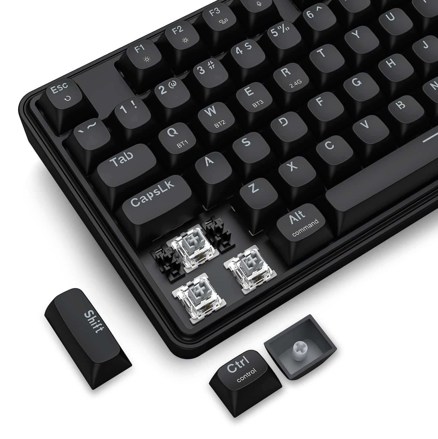 Redragon S163 Wilreess - Combo de teclado y mouse para juegos de 3 modos, teclado K689 PRO RGB de 108 teclas y mouse para juegos M693 de 8000 DPI