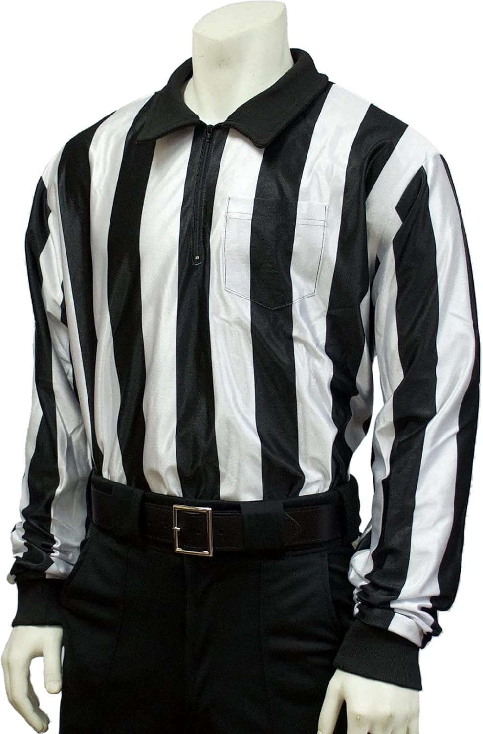Smitty Football Officials 2 inch Stripe Hybrid Cold Weather Shirt