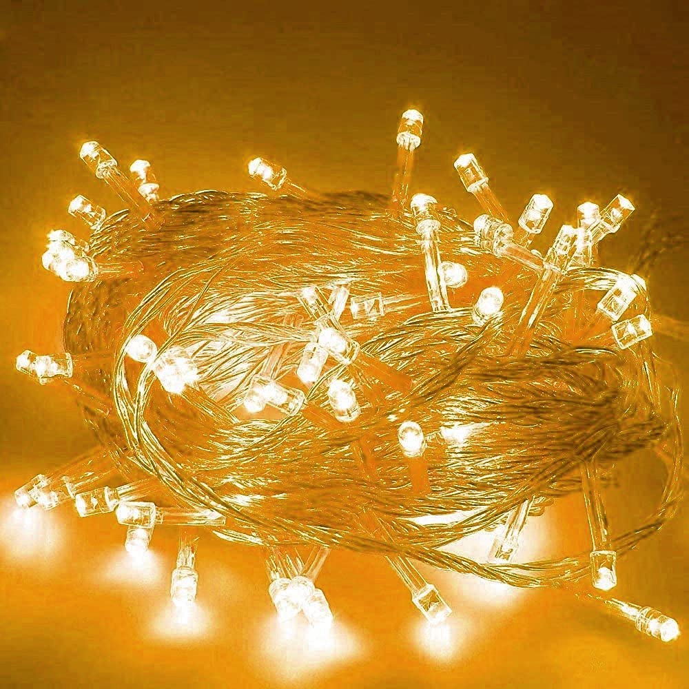 EONYUANGUO Christmas Fairy Lights, 5M 50 LED, Warm White, Indoor/Outdoor, Battery Operated, String Lights