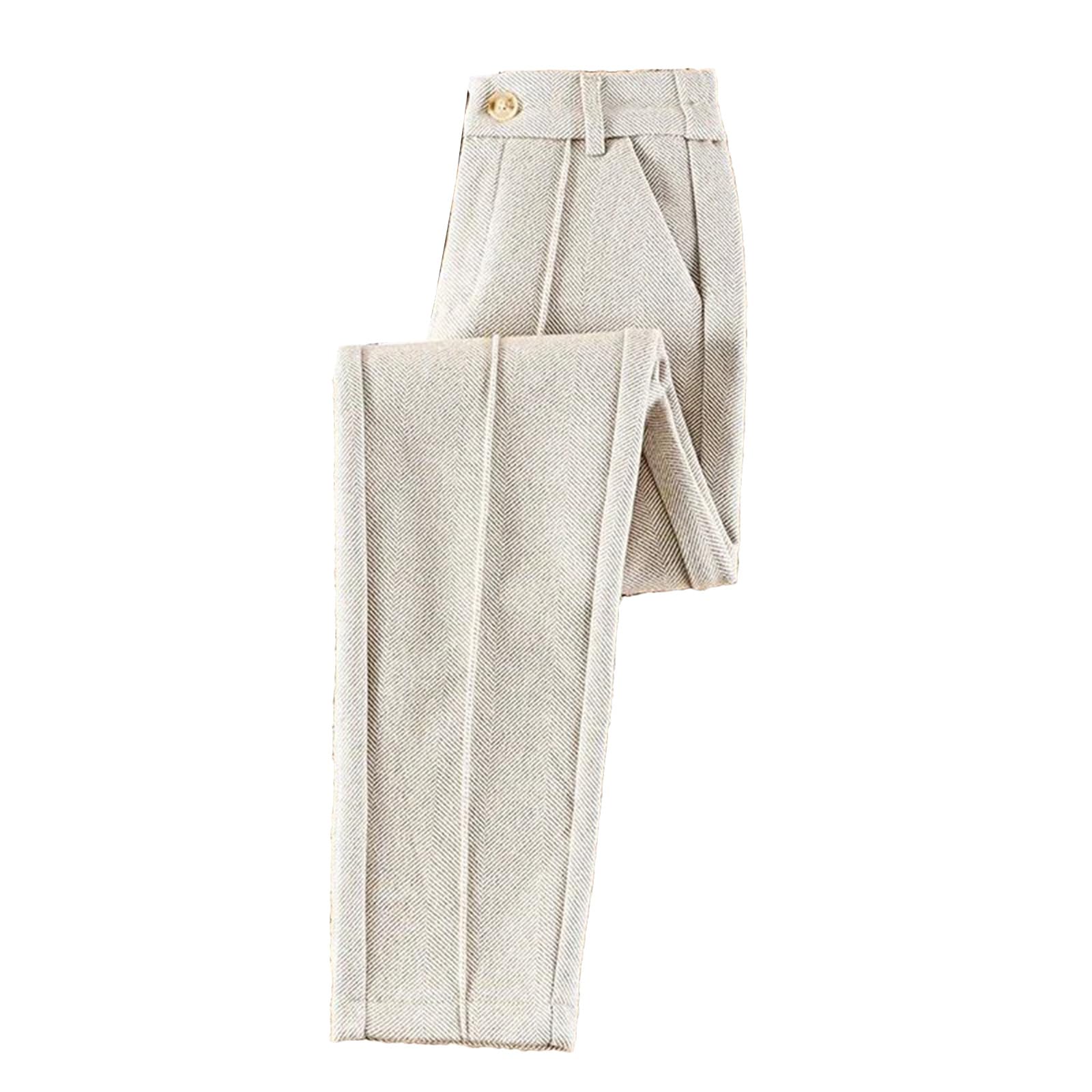 Women Wool Thick Pants Fall Winter High Waist Fleece Pant Slim Fit Warm Casual Pencil Trousers