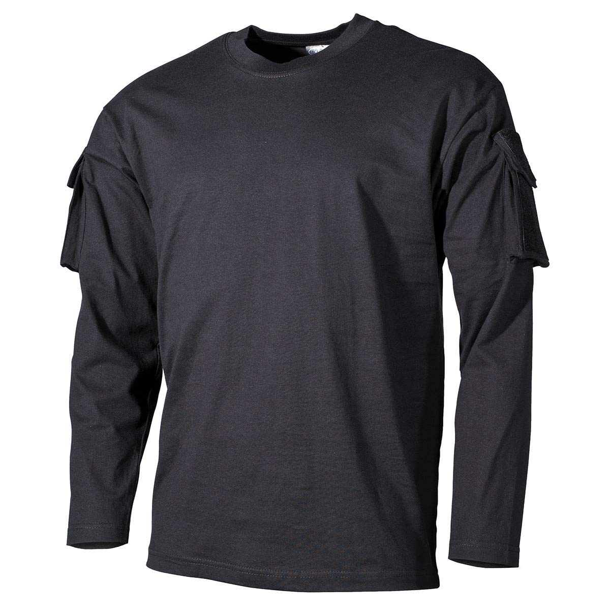 Men's US Long Sleeved T-Shirt with Sleeve Pockets Black