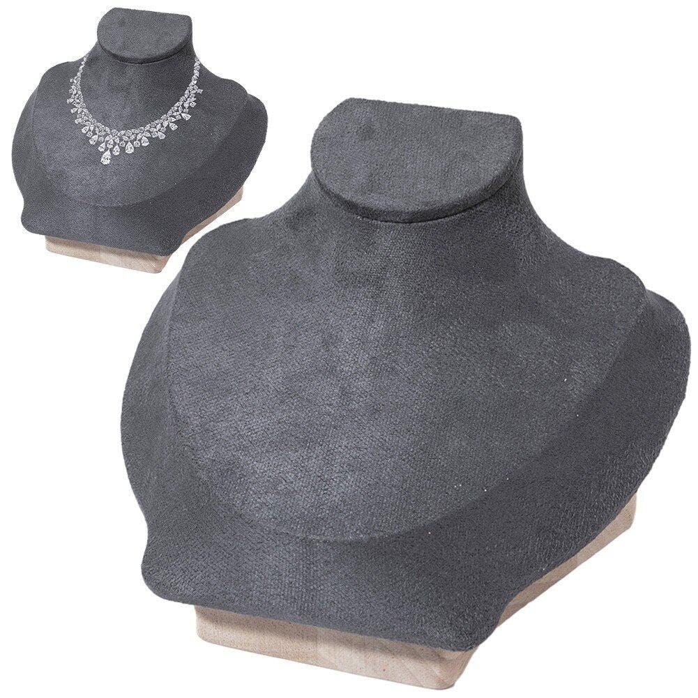 Présentoir modèle de buste de mannequin en bois pour chaîne et bijoux