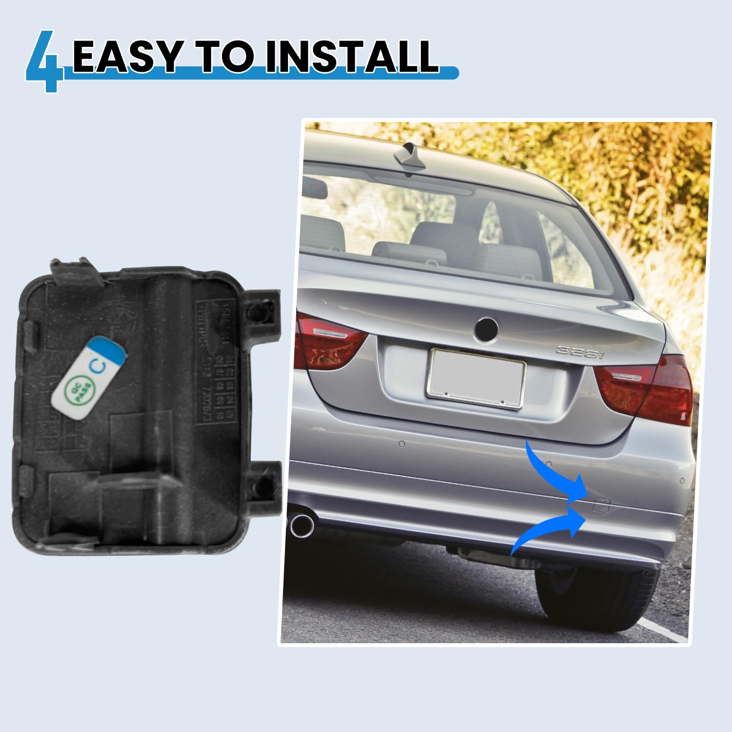 Unique Bargains Rear Bumper Tow Hook Cover Car Towing Hook Eye Hole Cover Replacement 51127202673 For BMW 3 Series E90 E91 2009-2012 Silver Tone In The Trailer Parts & Accessories Department At - Foto 13