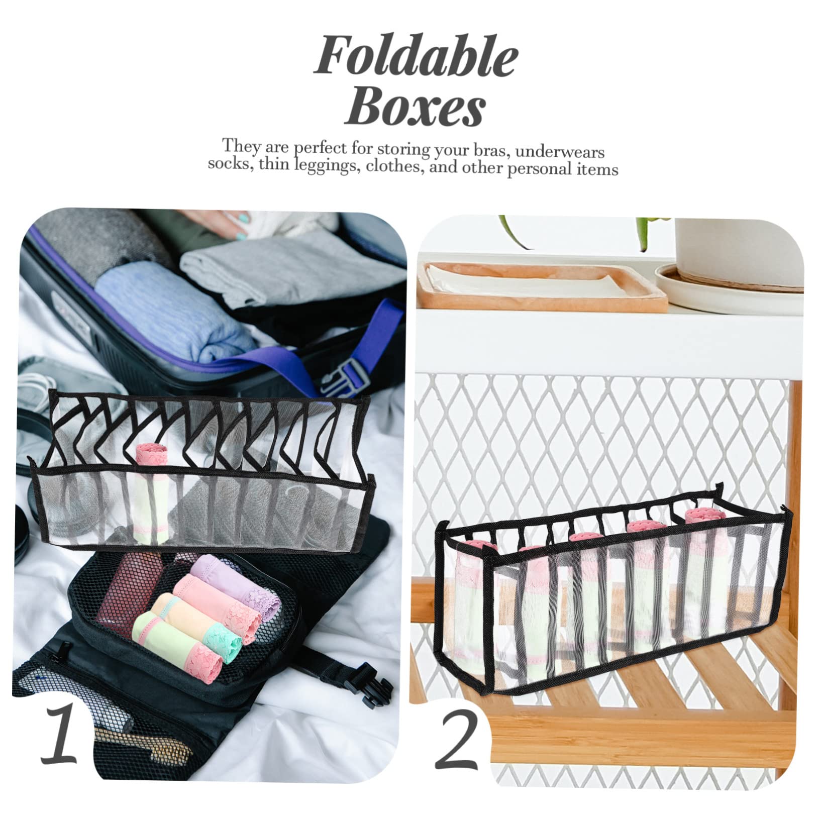 Amosfun 3 Sets Platzsparender Unterwäsche-organizer Schrank-unterwäsche Strumpfhosenhalter Bh-schrank-organizer Einfach Zu Organisieren