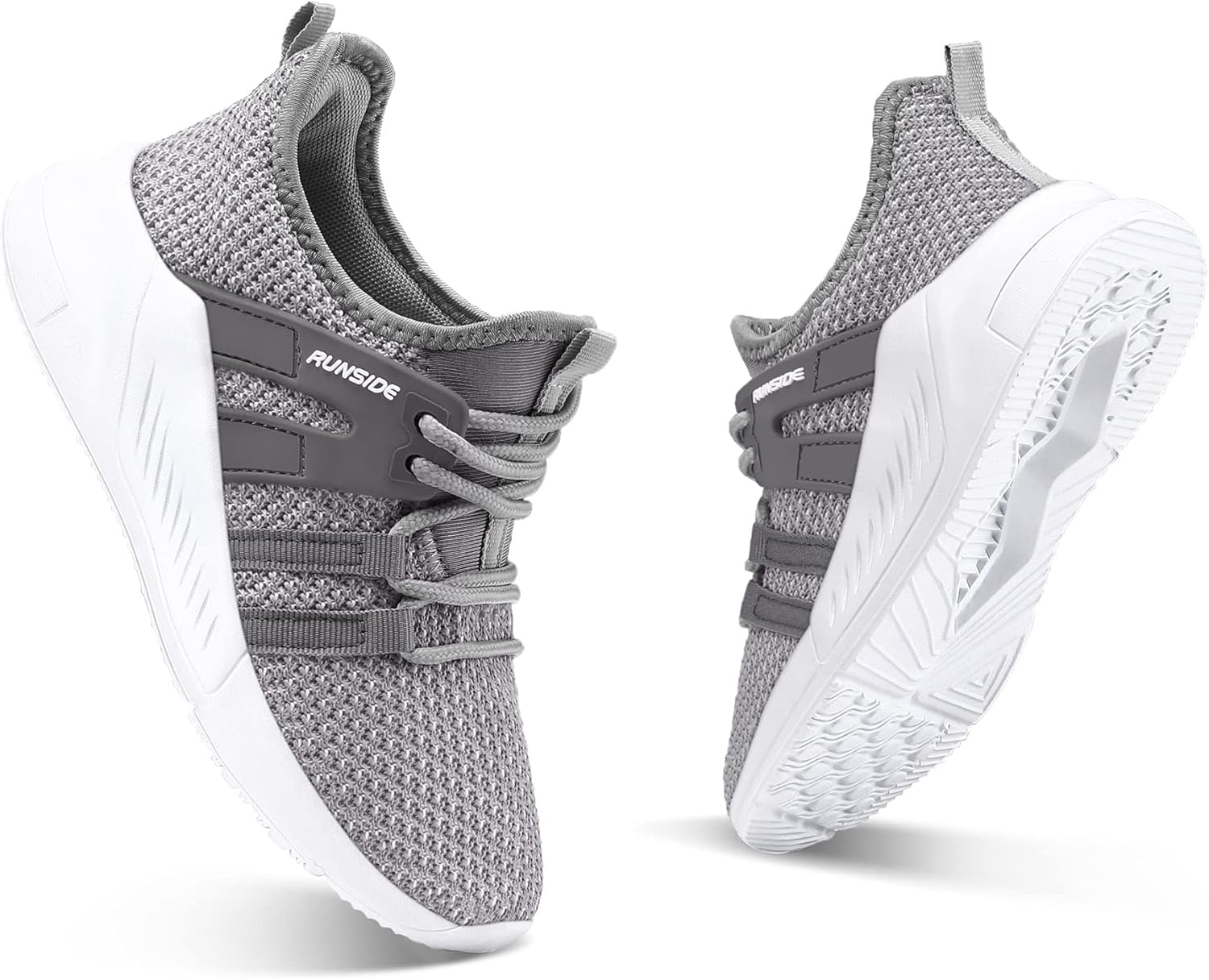 RUNSIDE Boys Girls Tennis Shoes Kids Lightweight Breathable Sneakers Lace-up Running Athletic Shoes for Toddler/Little Kid/Big Kid - Image 3