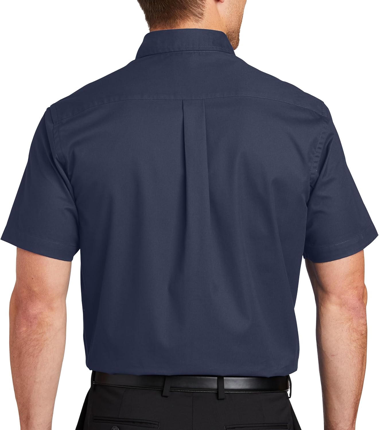 Custom Short Sleeve Embroidered Button Up Shirts for Men Add Your Text Personalized Embroidery Easy Care Shirts - Image 4