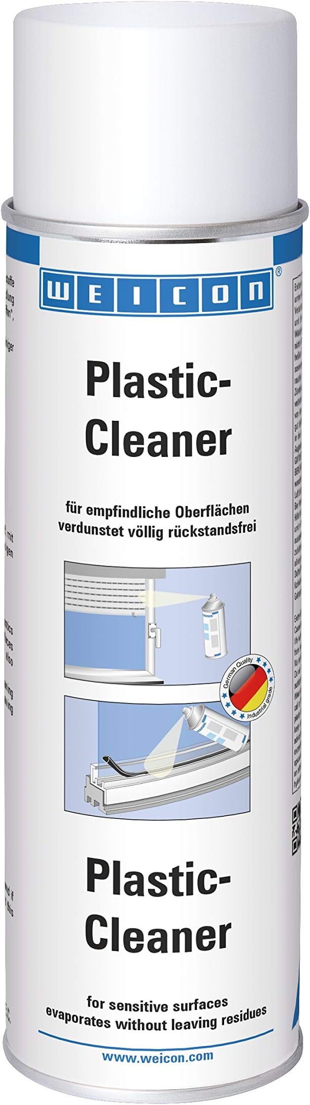 WEICON Plastic Cleaner | 500 ml | Plastic Cleaner ideal for window blinds plastic household camping kitchen car shower boat industry and much more