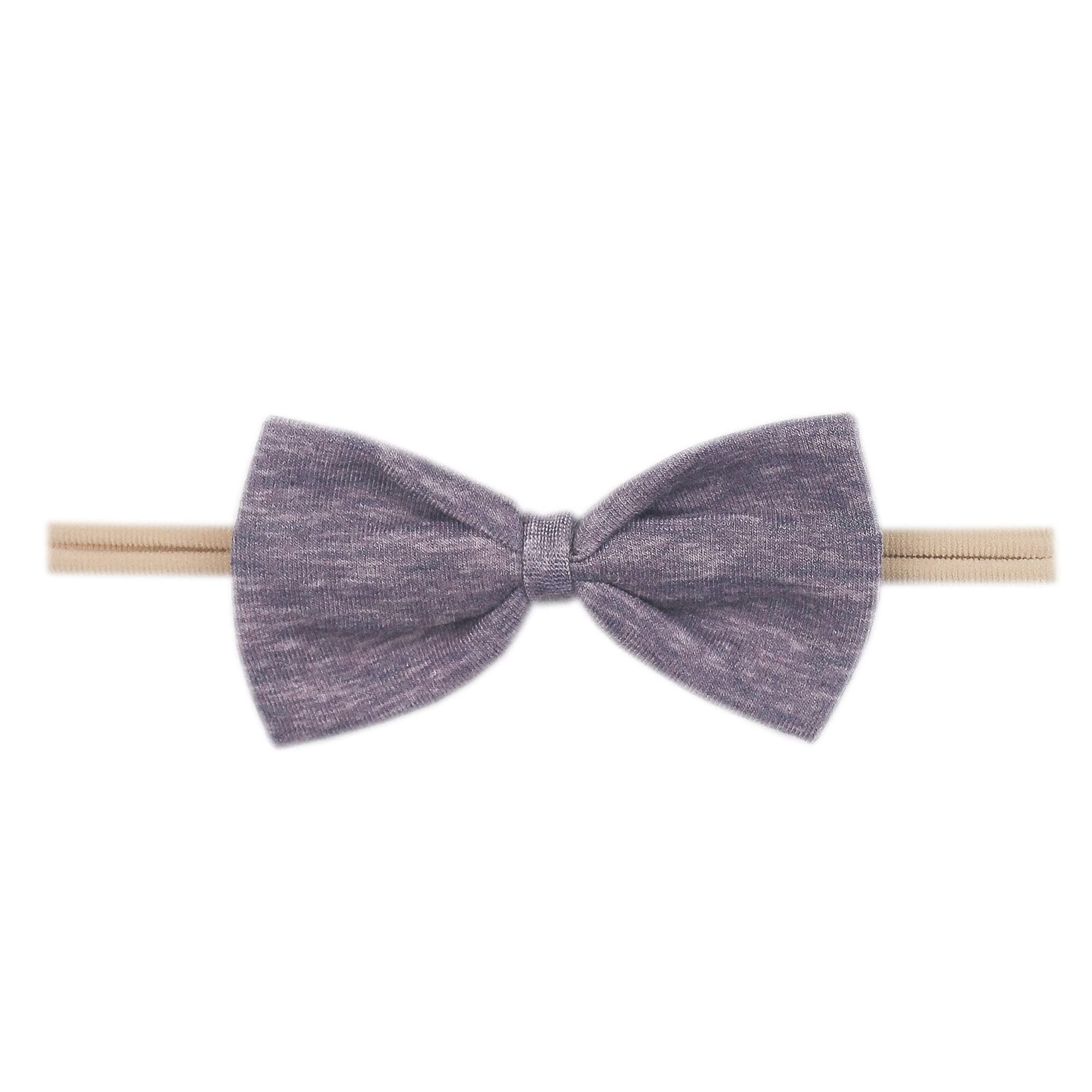 Copper Pearl Bowtie Baby Bow Violet