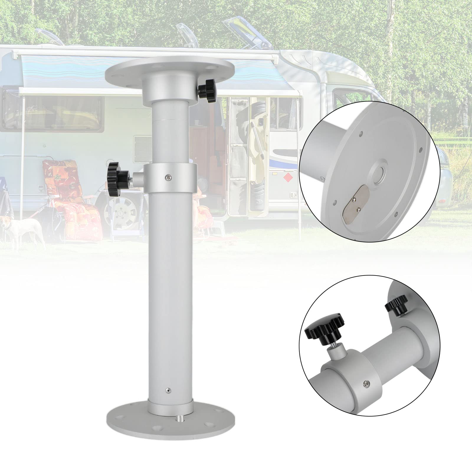 RV Pedestal Table Leg, Adjustable Table Pedestal Stand 445-690Mm
