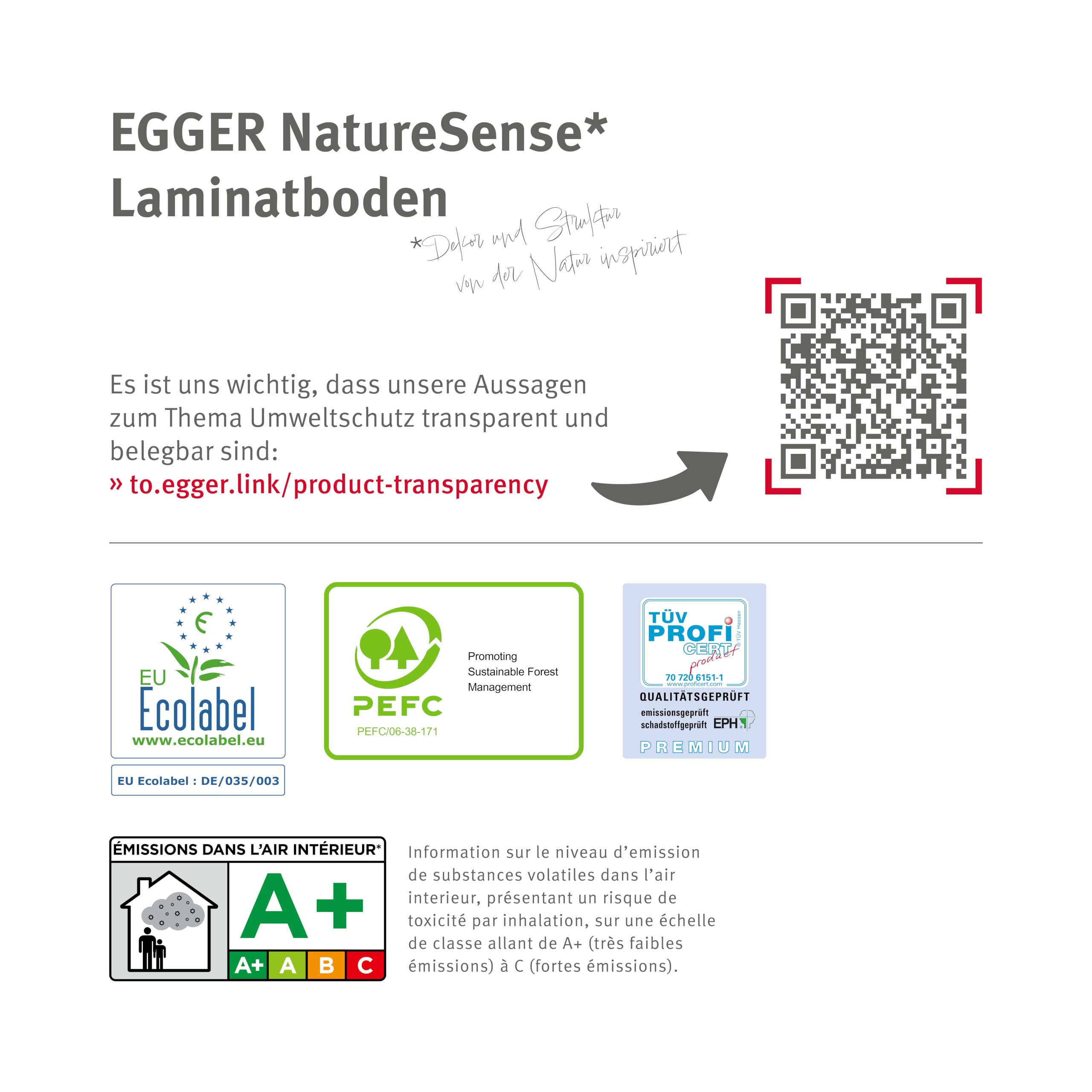 EGGER NatureSense Laminat EL2067 Wildeiche natur 1292x193x7mm (2,494m²)