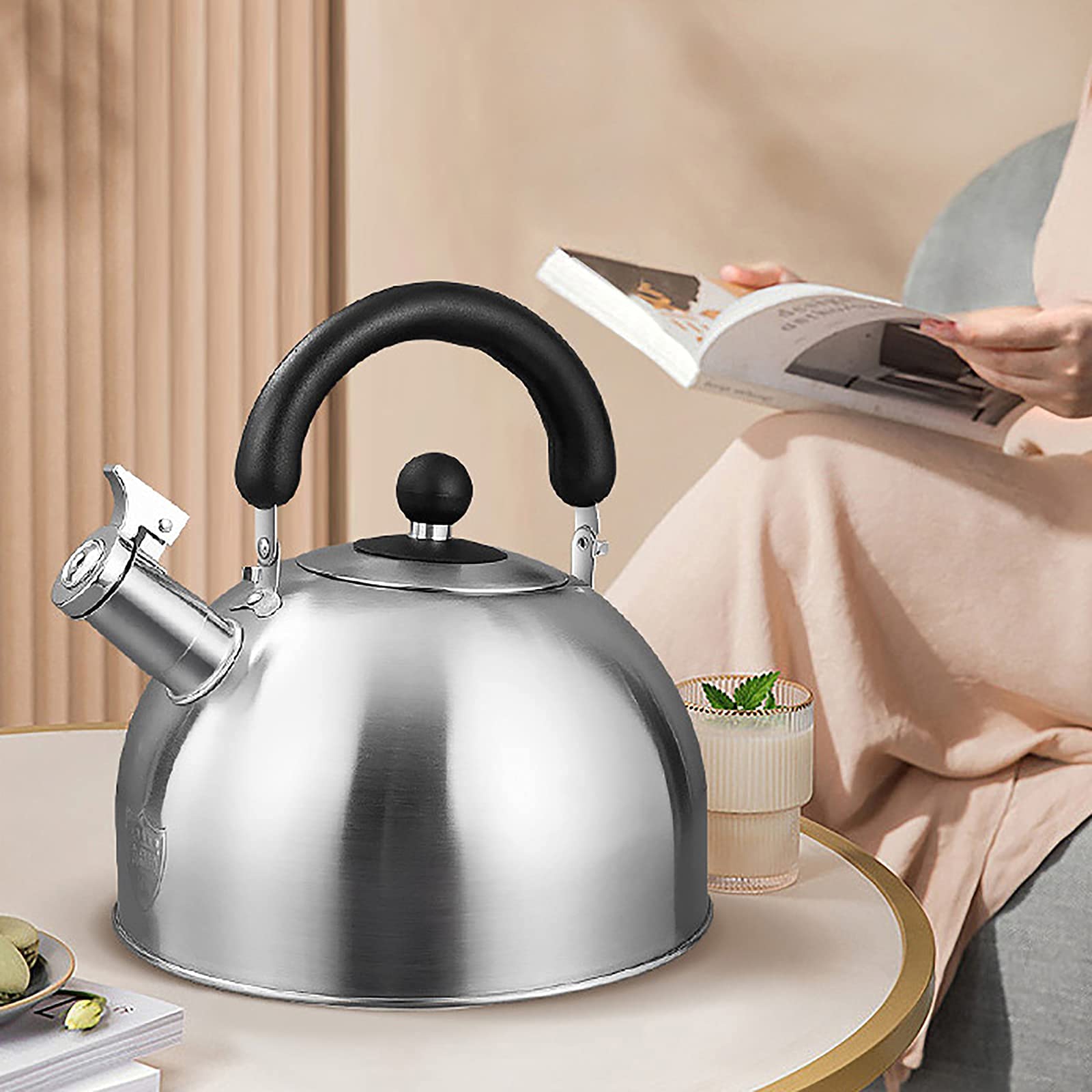 Kaffee Kocher Camping Royalford Edelstahl Teekocher Für Camping - Tragbare Teekanne Für Gaskocher & Offenes Feuer Tea Caddy