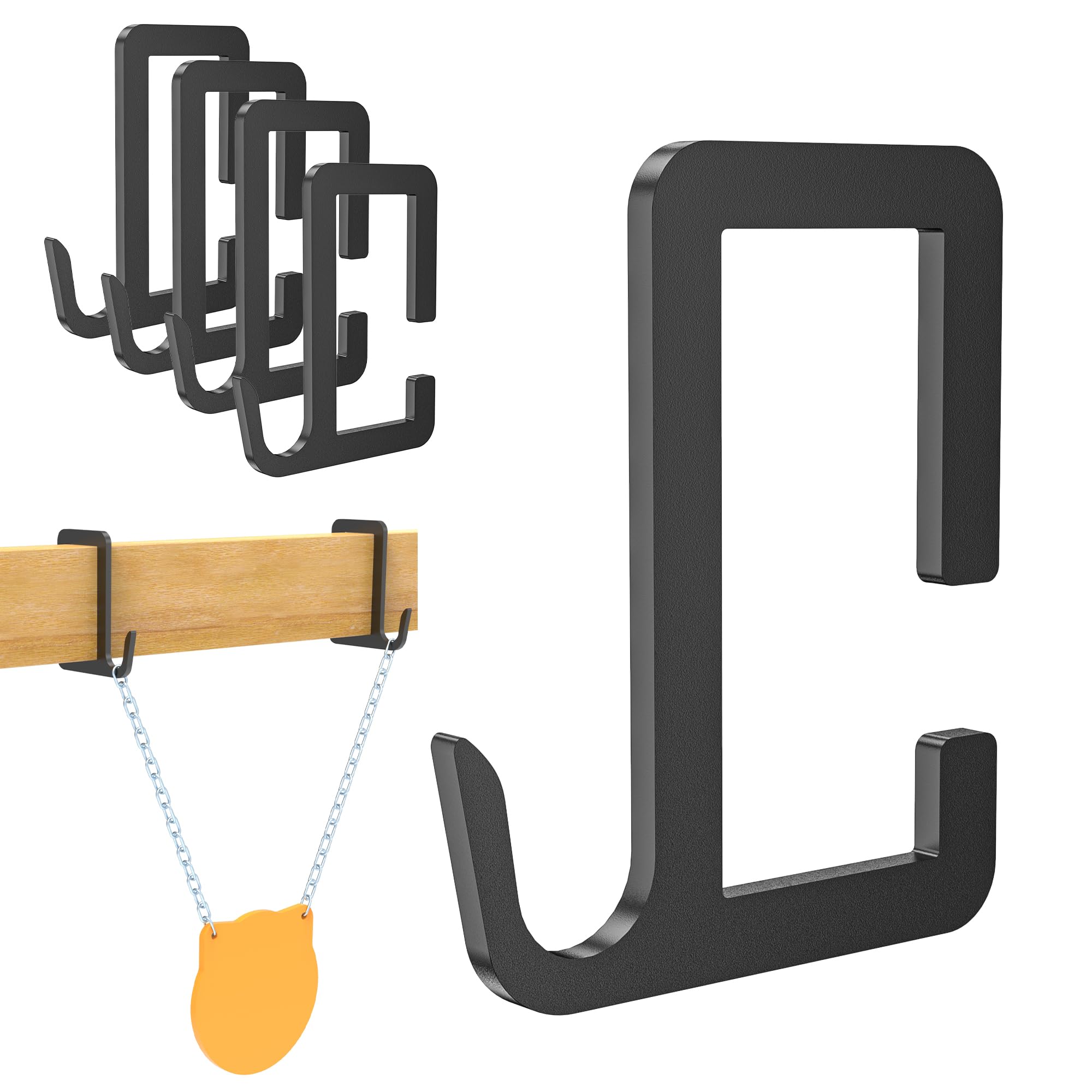 4 Pack Steel Target Hanger 2x4, AR500 Stand Holders/Bracket, Hanging Kit, Shooting Hook Clip, Spare Parts