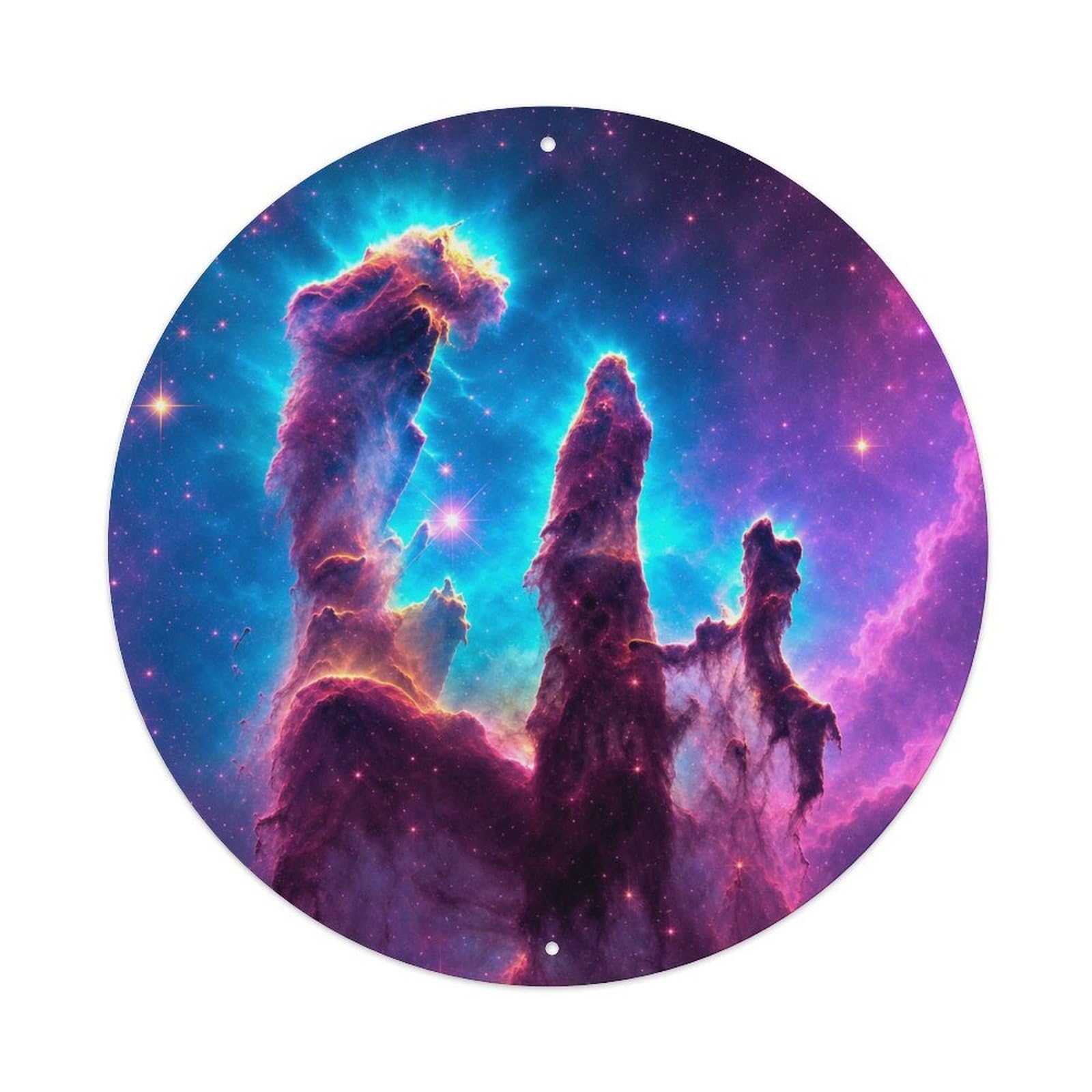 Space Exploration Cosmos M16 Cosmic Dust Columns Galaxy Metal Tin Sign