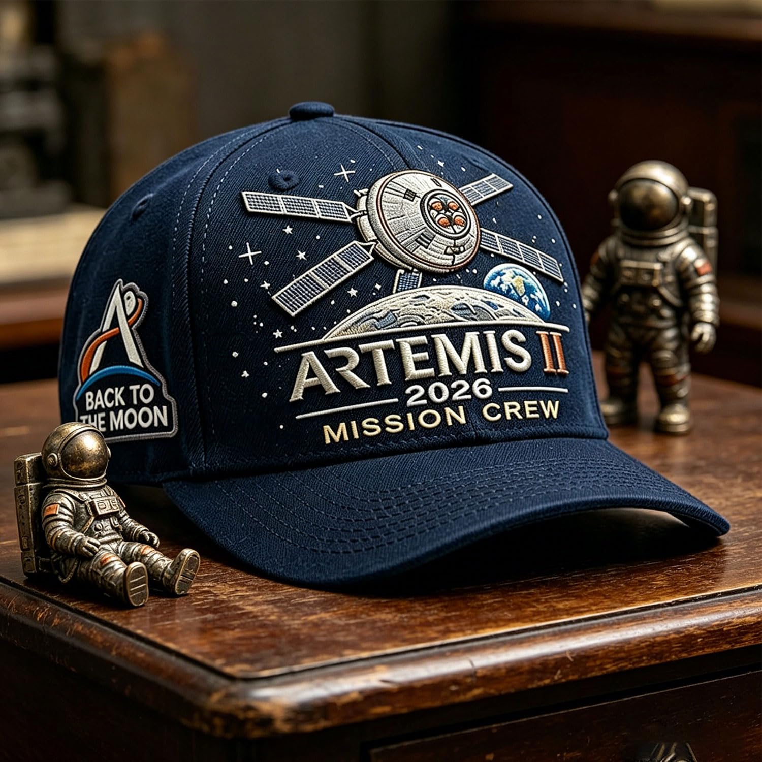 Generico Artemis II Lunar Mission Commemorative Adjustable Embroidered Baseball Hat