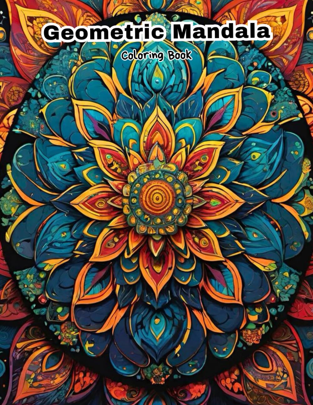 Geometric Mandala Coloring Book: Stress-Relieving Patterns for Mindfulness and Calm