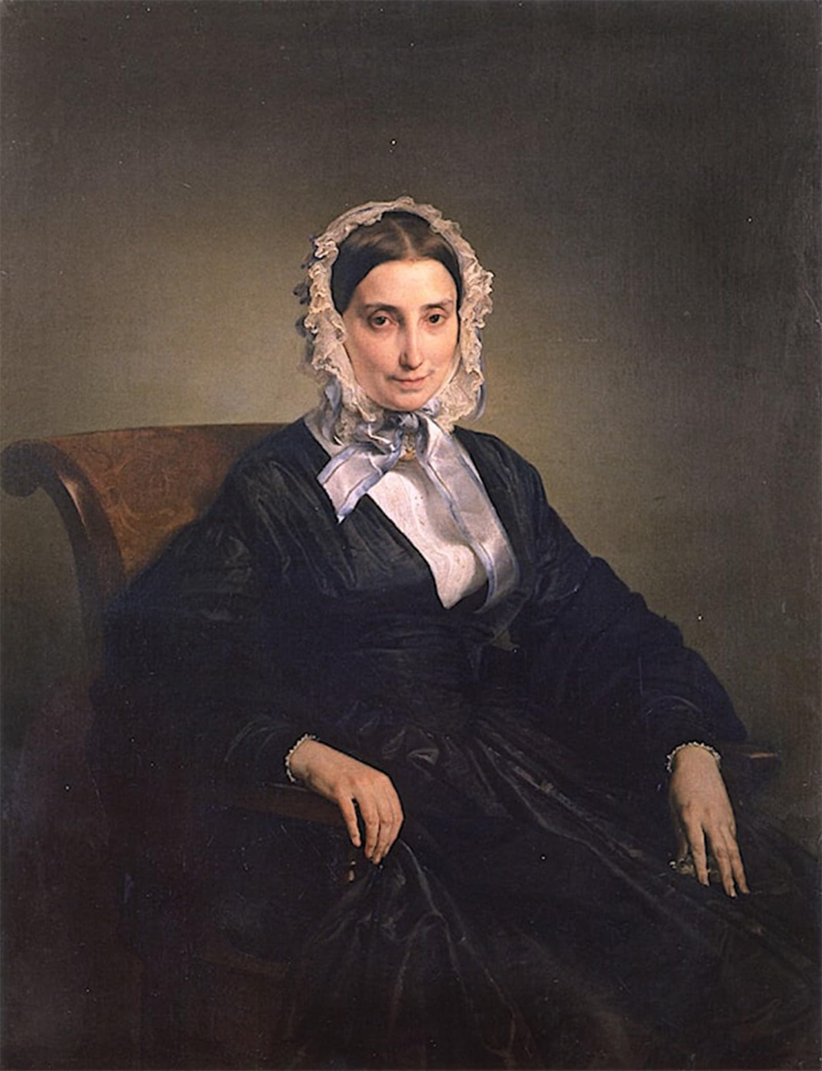 Artxlxxbn No Frame Famous Painting Art Wall Decor Abstract Art Picture Portrait Of Teresa Borri Widow Of Stampa By Francesco Hayez Animal Pictures For Home Decor 60X90cm