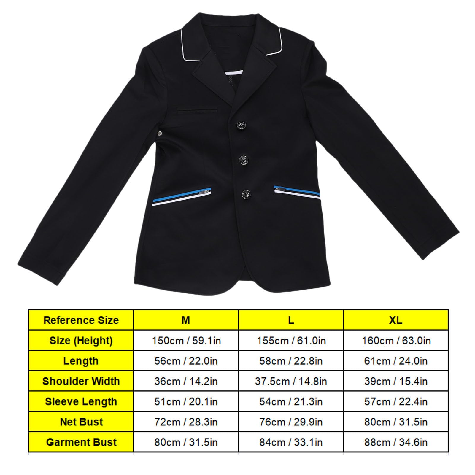 Abrigo Ecuestre Ligero y Elegante Chaqueta de Equitación para Hombres y Mujeres Mezcla de Algodón de Competición
